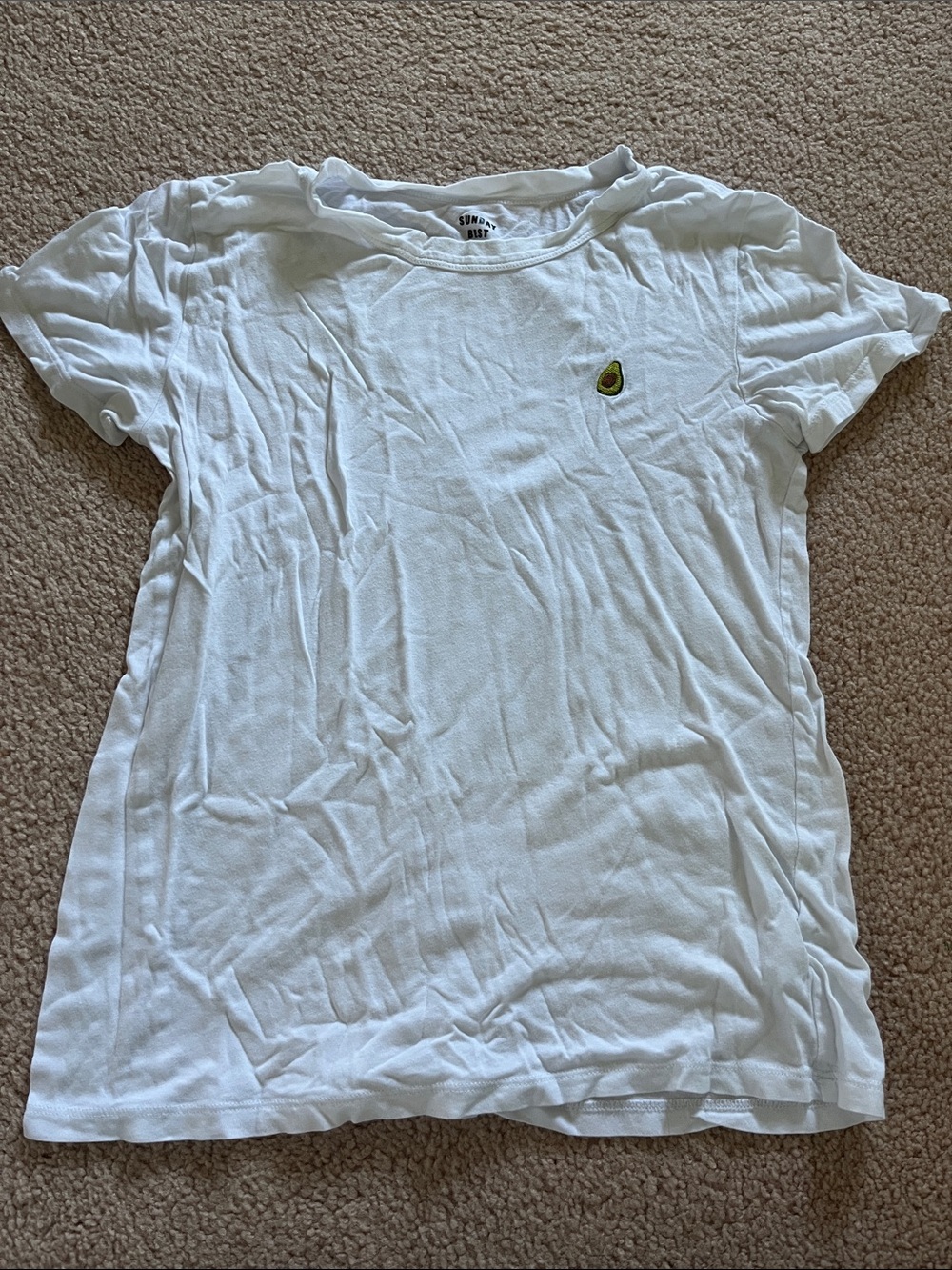 Aritzia TNA White Women’s Top Avocado Patch